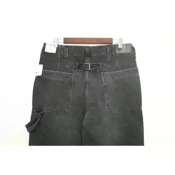 Free People We The Free Black Major Leagues Mid-Rise‎ Cuffed Jeans Size 29 NWT - Picture 6 of 16